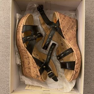 Black Wedges Never Worn